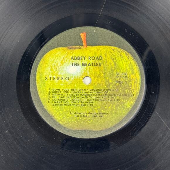 The Beatles Abbey Road Vinyl Record SO-383 1969 Stereo Uncropped & Her Majesty - Picture 5 of 8